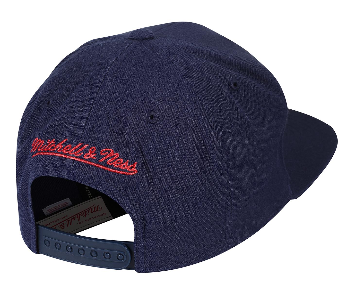 Mitchell & Ness - Wool Solid Snapback Houston Rockets - Navy - capstore.dk